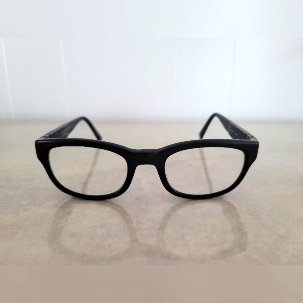 John Varvatos matte black eyeglasses. Unisex